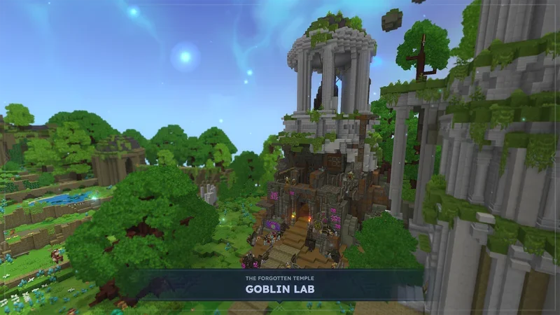 Vue du Goblin Lab, le laboratoire gobelin du Temple Oublié