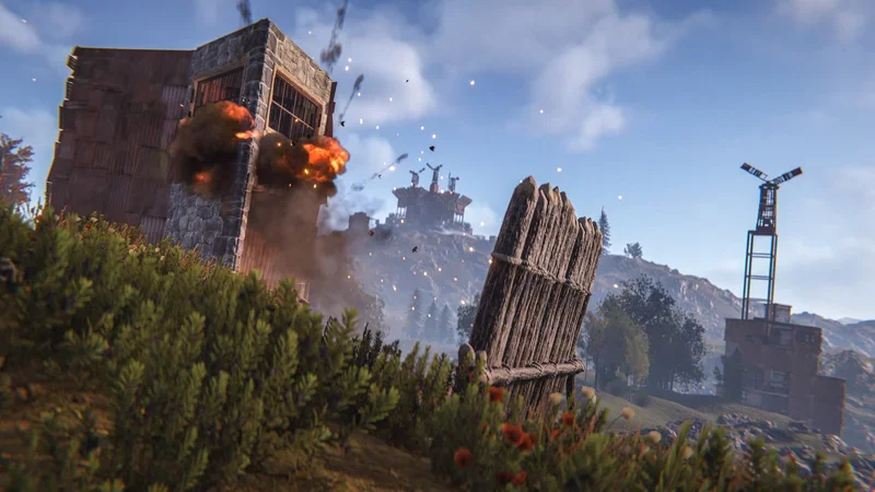 Paysage de Rust rendu avec le nouveau Rust Render Pipeline