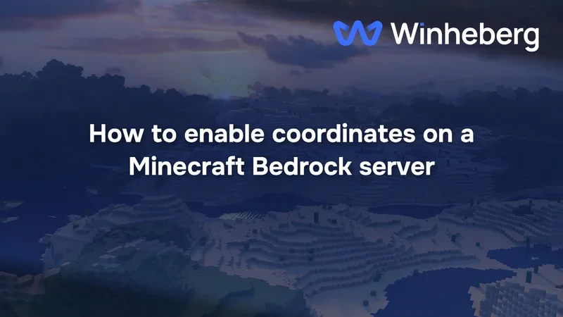 How to enable coordinates on a Minecraft Bedrock server