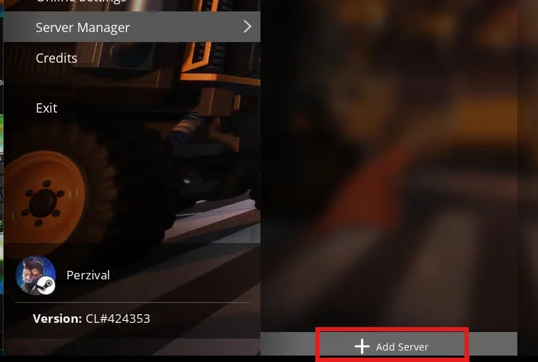 Interface to add a new Satisfactory server