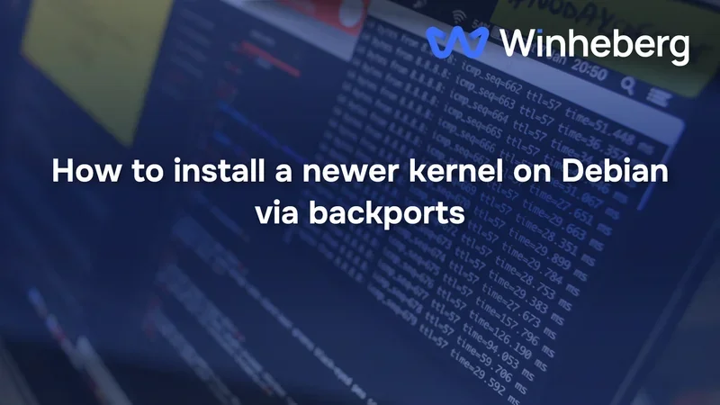 How to install a newer kernel on Debian via backports