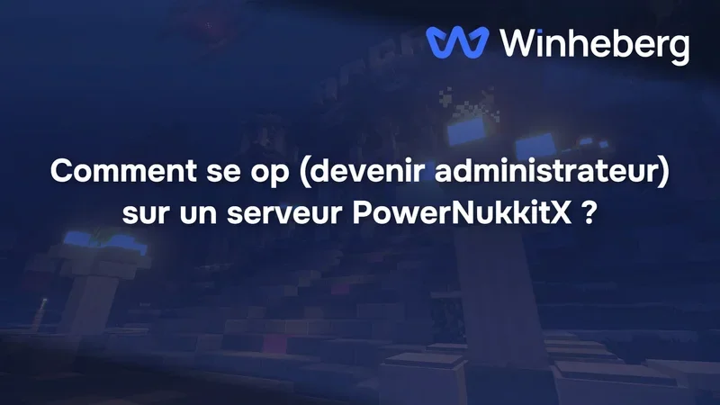 Comment se op (devenir administrateur) sur un serveur PowerNukkitX ?
