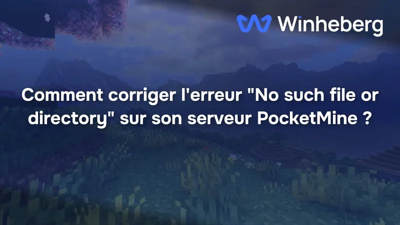 Comment corriger l'erreur "No such file or directory" sur son serveur PocketMine ?