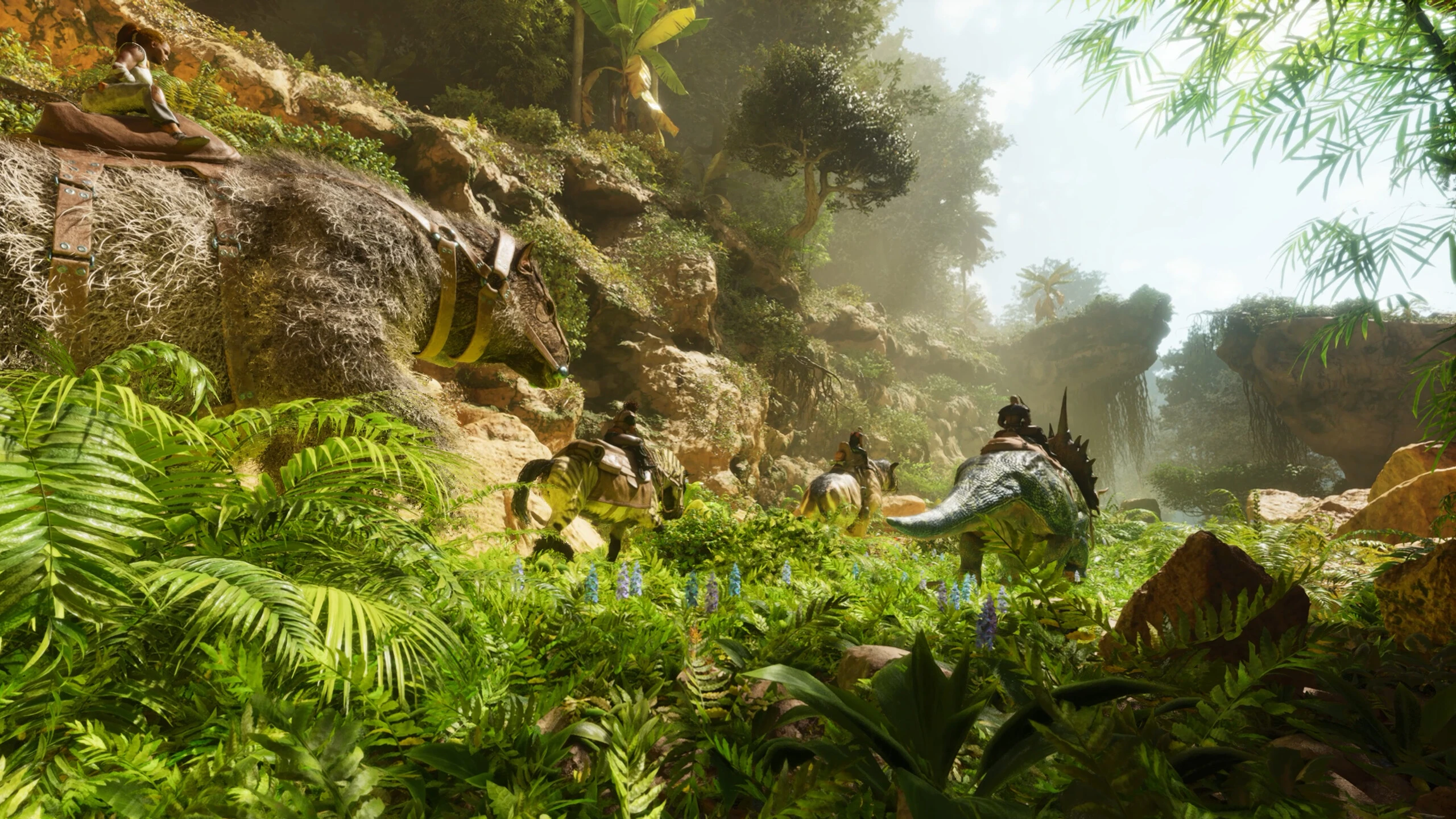 Fonctionnalités d'hébergement serveur ARK: Survival Ascended avec graphismes UE5, support mods et slots illimités pour survie dinosaures