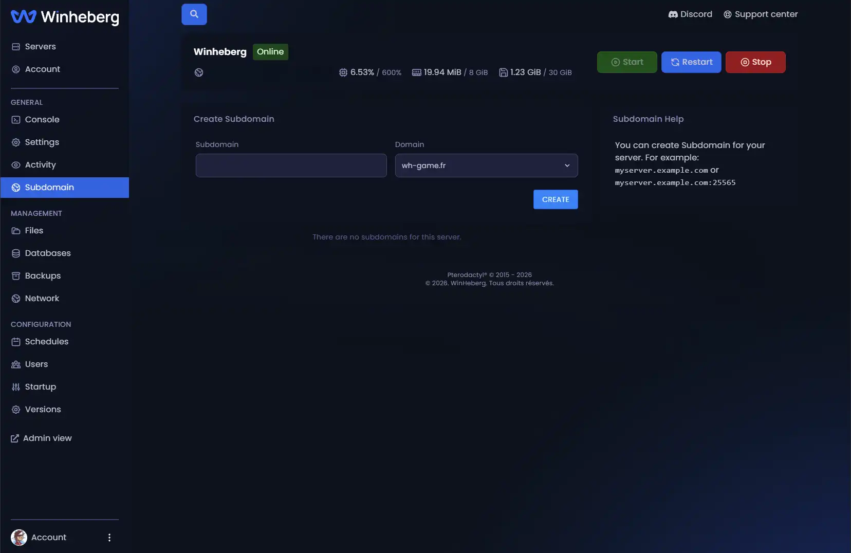 Subdomain